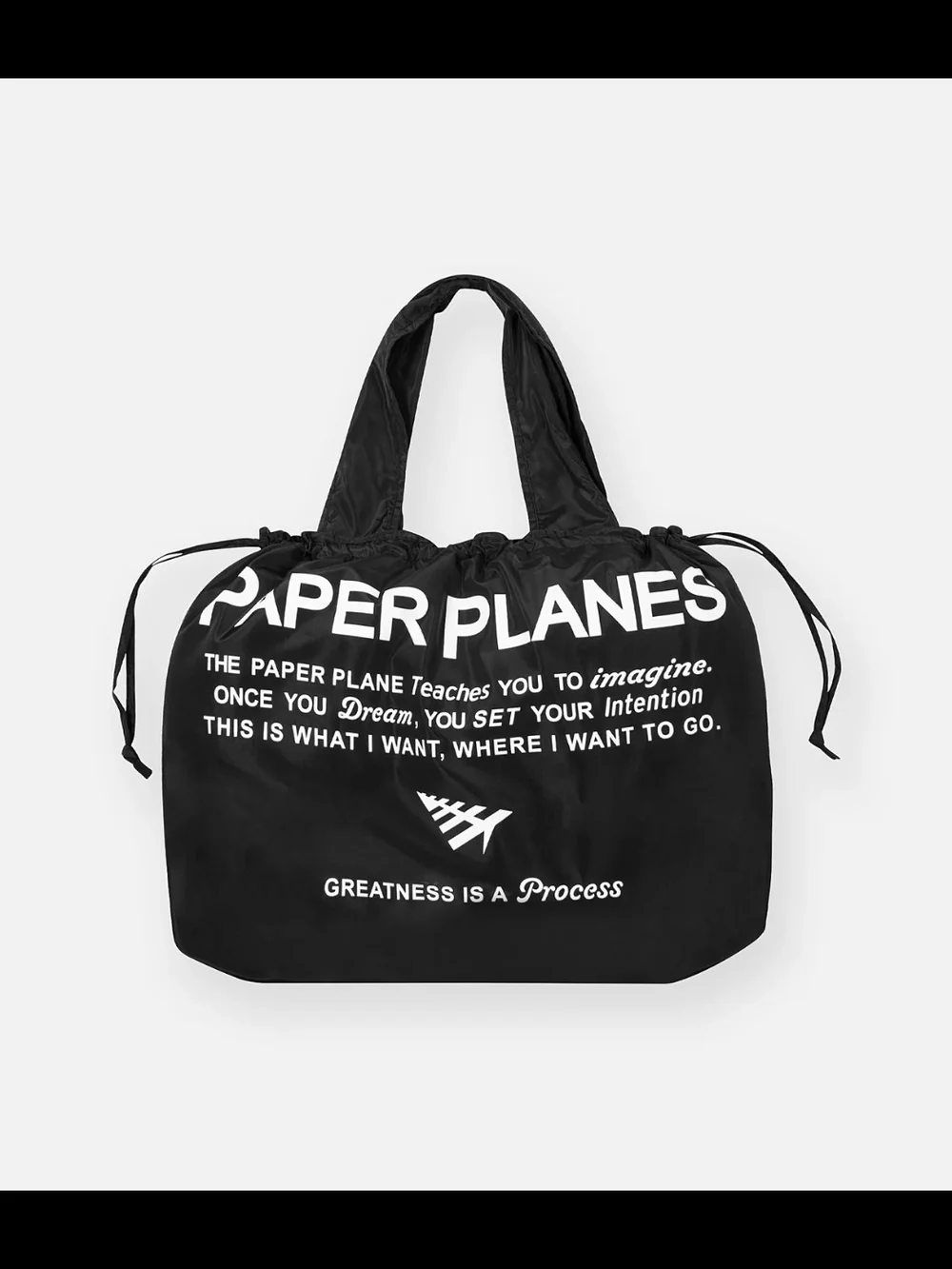 Roc Nation Paper Planes Black Packable Tote Bag JAY-Z Item Rare Hip Hop Rap